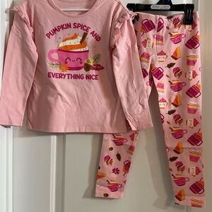 Pink Set with Pumpkin Spice Design